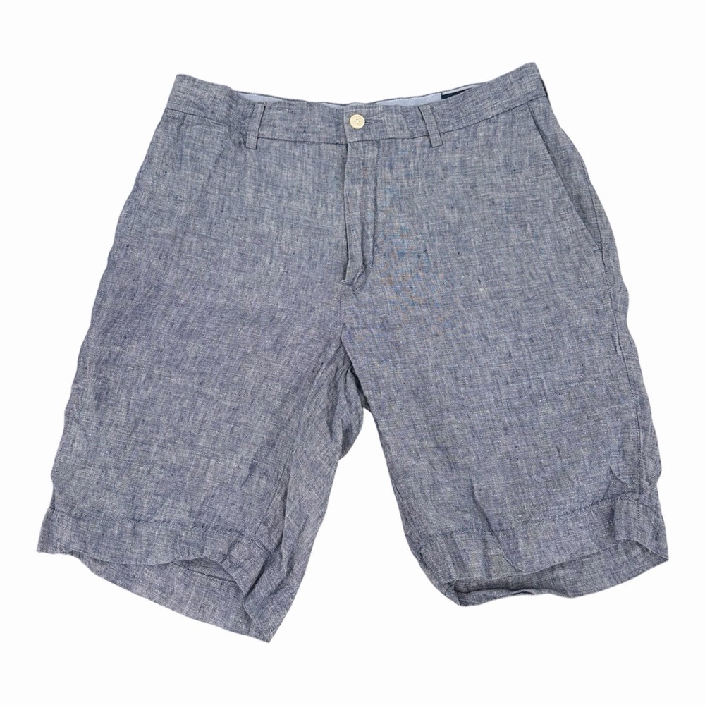 Polo Ralph Lauren Linen Shorts Men's 32 Classic Fit 9" Inseam Beach Casual Blue‎